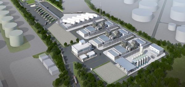SK E&S는 현재 인천에 세계 최대인 연 3만톤 규모 액화수소 플랜트의 기계적 준공을 마친 뒤 시운전에 돌입했고, 조만간 공식 상업 가동을 앞두고 있다. 사진은 인천 액화수소 플랜트 조감도. [사진=SK E&S 제공]